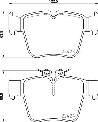 Brembo P 50 133 - Brake Pad Set, disc brake autospares.lv