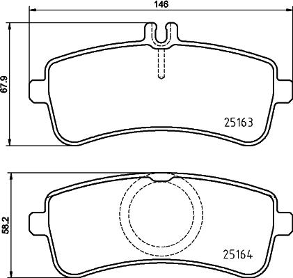 Brembo P 50 132 - Brake Pad Set, disc brake autospares.lv