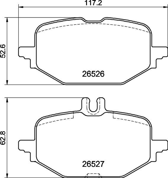 Brembo P 50 172 - Brake Pad Set, disc brake autospares.lv