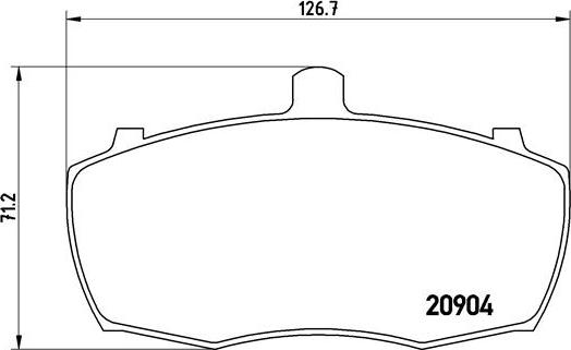 Brembo P 52 012 - Brake Pad Set, disc brake autospares.lv