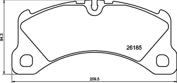 Brembo P 65 047 - Brake Pad Set, disc brake autospares.lv