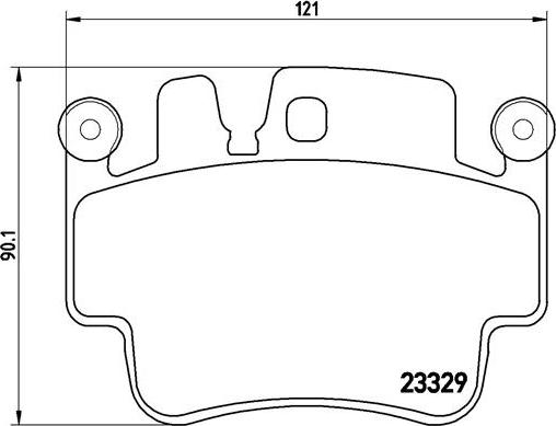 Brembo P 65 009 - Brake Pad Set, disc brake autospares.lv