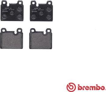 Brembo P 65 001 - Brake Pad Set, disc brake autospares.lv