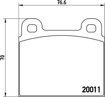 Brembo P 65 001 - Brake Pad Set, disc brake autospares.lv