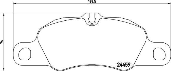 Brembo P 65 019 - Brake Pad Set, disc brake autospares.lv