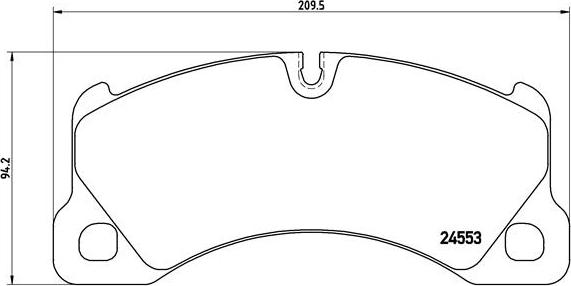 Brembo P 65 017 - Brake Pad Set, disc brake autospares.lv