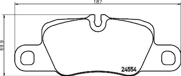 Brembo P 65 029 - Brake Pad Set, disc brake autospares.lv