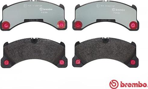 Brembo P 65 026 - Brake Pad Set, disc brake autospares.lv