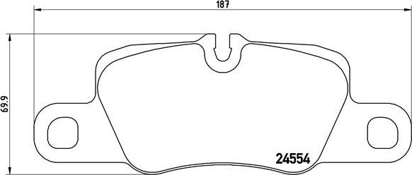 Brembo P 65 020 - Brake Pad Set, disc brake autospares.lv