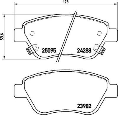 Brembo P 66 001 - Brake Pad Set, disc brake autospares.lv