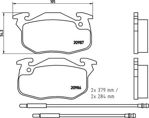 Remsa 192 44 - Brake Pad Set, disc brake autospares.lv