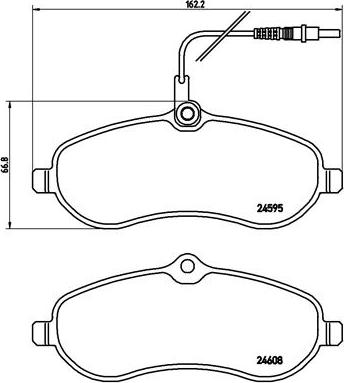 Brembo P 61 096 - Brake Pad Set, disc brake autospares.lv