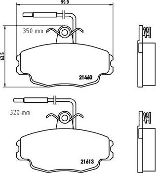 Brembo P 61 043 - Brake Pad Set, disc brake autospares.lv