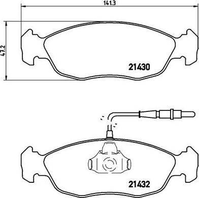 Brembo P 61 054 - Brake Pad Set, disc brake autospares.lv