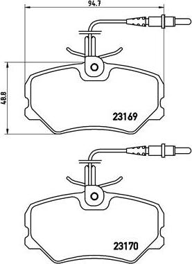 Brembo P 61 050 - Brake Pad Set, disc brake autospares.lv