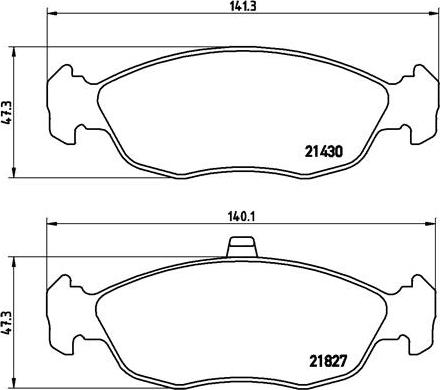 Brembo P61051N - Brake Pad Set, disc brake autospares.lv