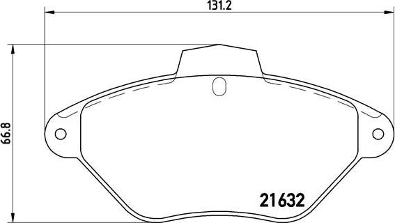 Brembo P 61 053 - Brake Pad Set, disc brake autospares.lv