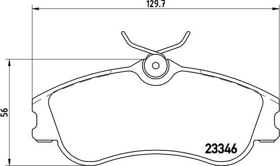 Brembo P 61 069 - Brake Pad Set, disc brake autospares.lv