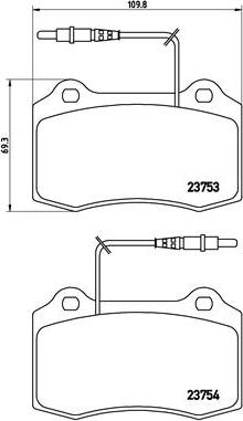 Brembo P 61 064 - Brake Pad Set, disc brake autospares.lv