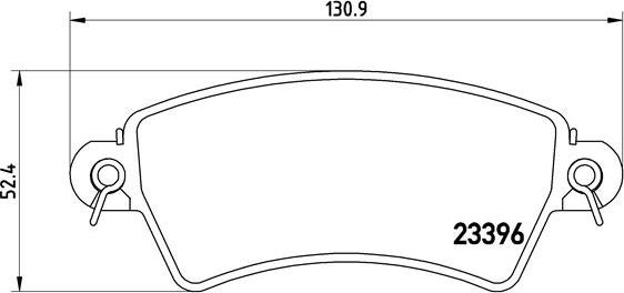 Brembo P 61 065 - Brake Pad Set, disc brake autospares.lv