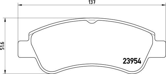 Brembo P 61 066X - Brake Pad Set, disc brake autospares.lv