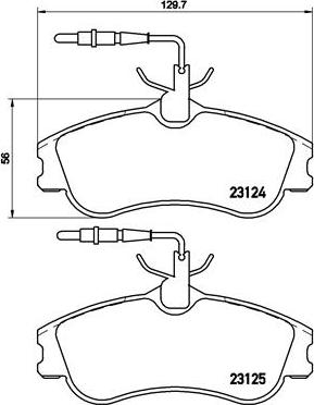 Brembo P 61 060 - Brake Pad Set, disc brake autospares.lv