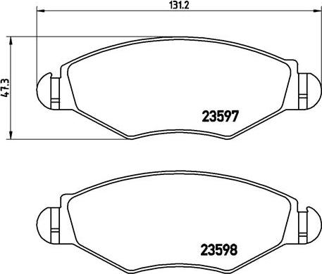 Brembo P 61 063 - Brake Pad Set, disc brake autospares.lv