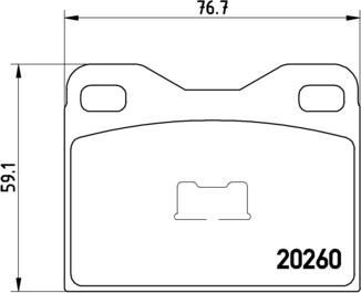 Brembo P 61 009 - Brake Pad Set, disc brake autospares.lv