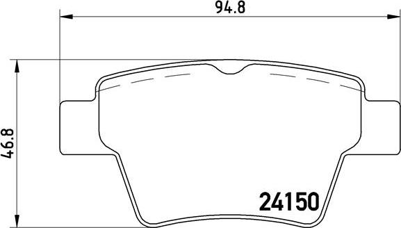 Brembo P 61 080 - Brake Pad Set, disc brake autospares.lv