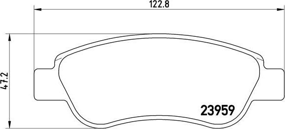 Brembo P 61 081 - Brake Pad Set, disc brake autospares.lv