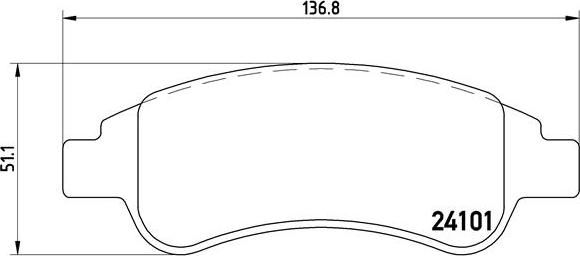 Brembo P 61 082 - Brake Pad Set, disc brake autospares.lv