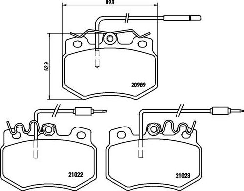 Brembo P 61 031 - Brake Pad Set, disc brake autospares.lv