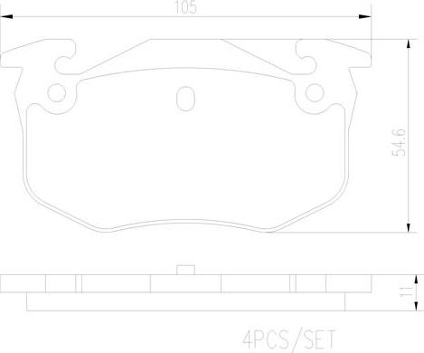 Brembo P61032N - Brake Pad Set, disc brake autospares.lv