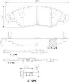 Brembo P61070N - Brake Pad Set, disc brake autospares.lv