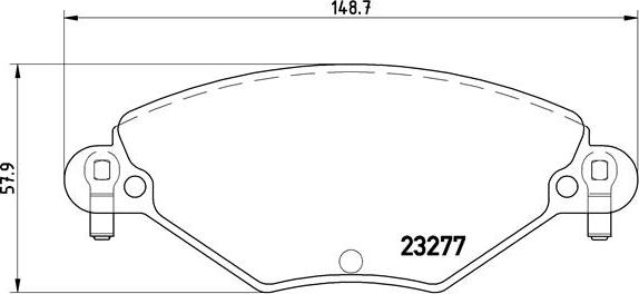 Brembo P 61 071 - Brake Pad Set, disc brake autospares.lv