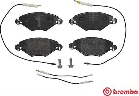 Brembo P 61 071 - Brake Pad Set, disc brake autospares.lv