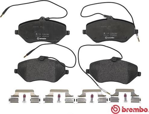 Brembo P 61 078 - Brake Pad Set, disc brake autospares.lv