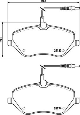 Brembo P 61 078 - Brake Pad Set, disc brake autospares.lv