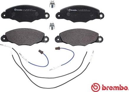 Brembo P 61 102 - Brake Pad Set, disc brake autospares.lv