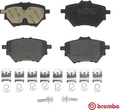 Brembo P 61 122 - Brake Pad Set, disc brake autospares.lv