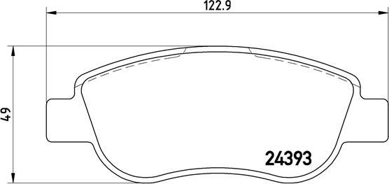 Brembo P 68 049 - Brake Pad Set, disc brake autospares.lv