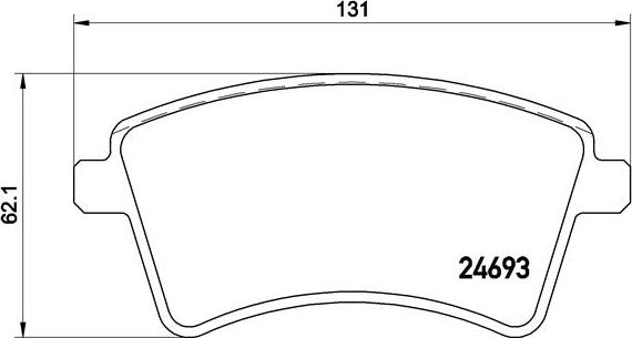 Brembo P 68 044 - Brake Pad Set, disc brake autospares.lv