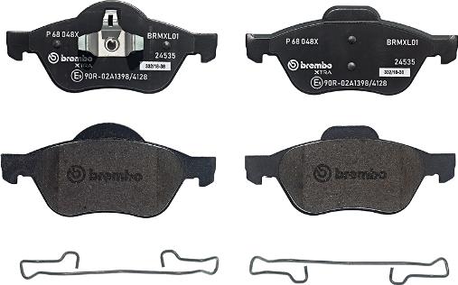 Brembo P 68 048X - Brake Pad Set, disc brake autospares.lv