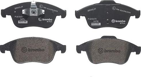 Brembo P 68 047X - Brake Pad Set, disc brake autospares.lv