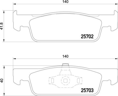 Brembo P 68 059 - Brake Pad Set, disc brake autospares.lv