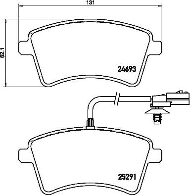 Brembo P 68 058 - Brake Pad Set, disc brake autospares.lv