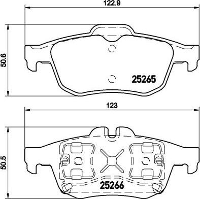 Brembo P 68 057 - Brake Pad Set, disc brake autospares.lv