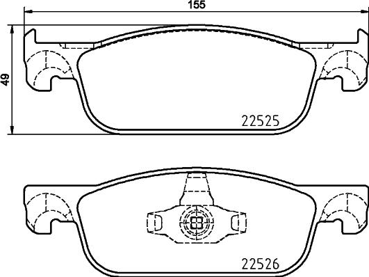 Brembo P 68 065 - Brake Pad Set, disc brake autospares.lv