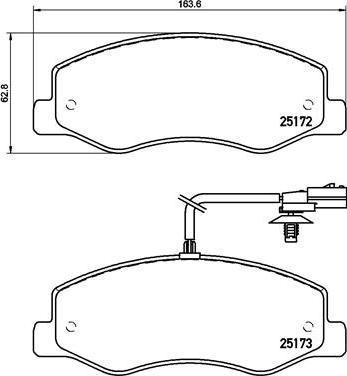 Brembo P 68 061 - Brake Pad Set, disc brake autospares.lv