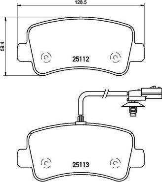 Brembo P 68 063 - Brake Pad Set, disc brake autospares.lv